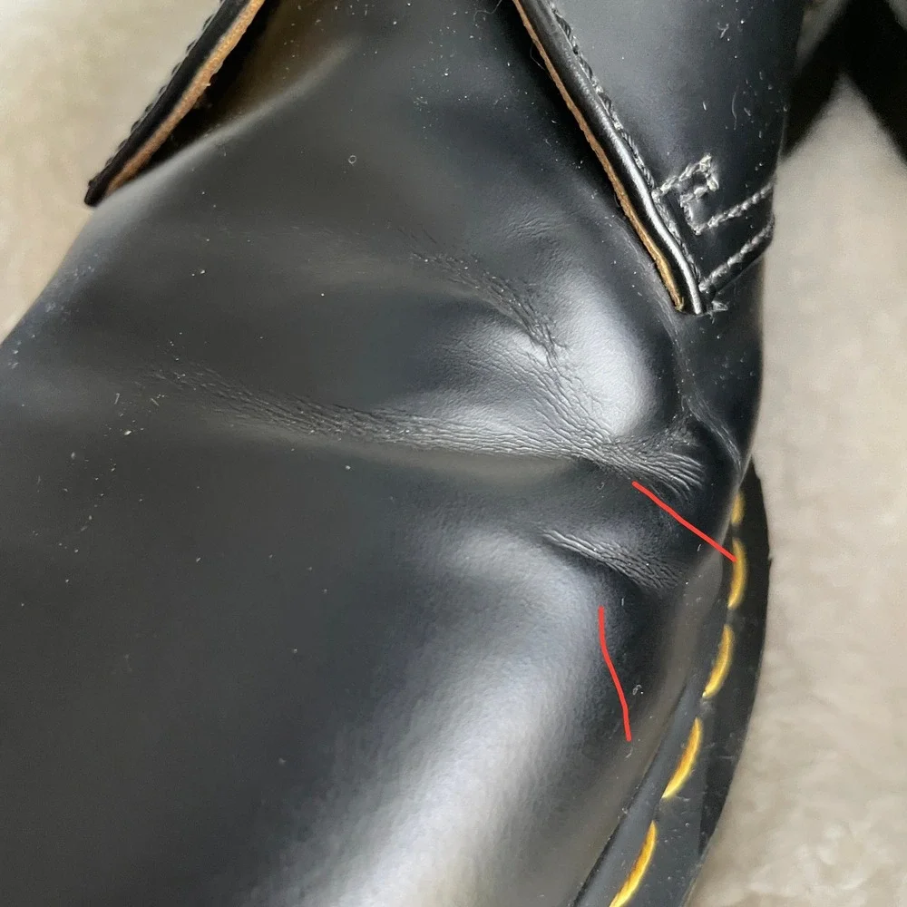 Dr. Martens Vegan Leather Mens Size 13 1461 Oxford Shoes Black READ